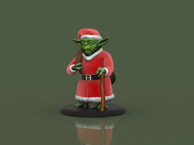 Yoda Christmas tree Ornament  3D print model