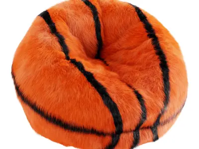 Bean bag basketball ball made of wool 3D model