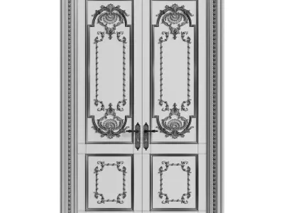 Classic Doors 03 3D model