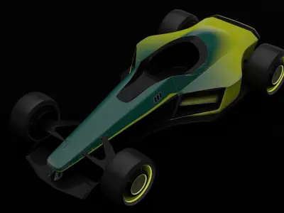 Trackmania car Low-poly 3D model