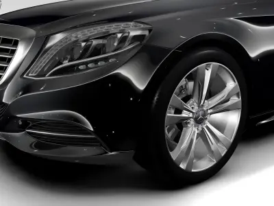 Mercedes Benz S 300 BlueTec Hybrid W222 2016 3D model