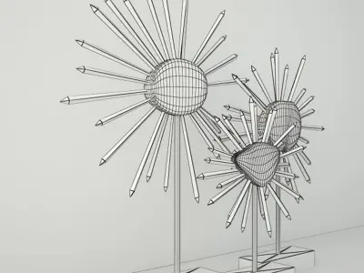 Omari Sculptures by Arteriors 3D model