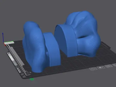 Chefs Hat as headgear for the Skull stand and wall lamps 3D print model