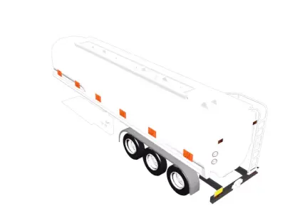 Oil Tanker Low-poly 3D model