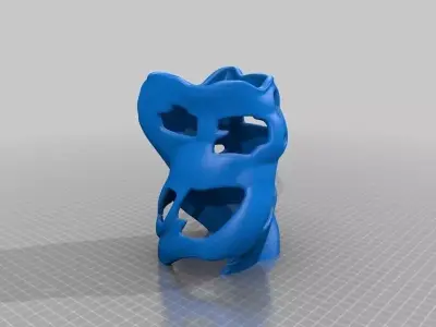 Wood Vase or Candle holder Free 3D print model