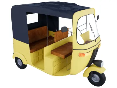 Auto Rickshaw 3D model