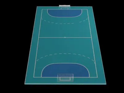 Handball Court 3D model