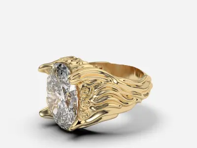 Vintage RIng 3D print model