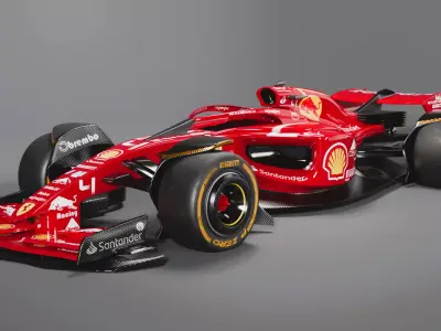 Formula 1 Car - Ferrari Concept 3D model