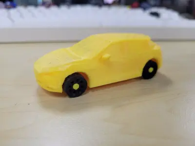 Low Poly Mazda 3 Model Ready To Print 3D print model