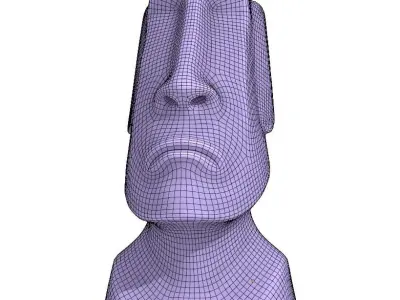 Easter Island Statue Free low-poly 3D model
