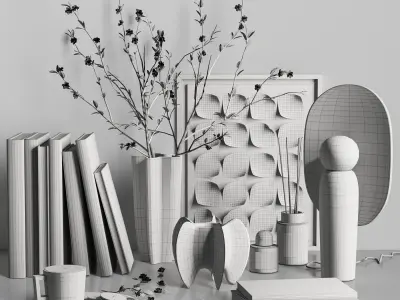 Decorative set048 3D model