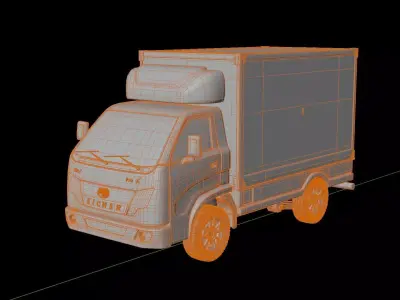 Eicher Pro X EV mini truck 3D model