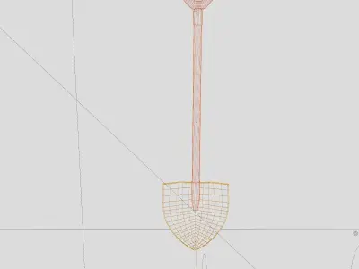 3d model Shovel for decoration Free 3D model