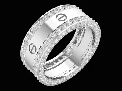 Luxury Diamond Eternity Band for Women 3253 3D print model