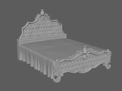 Royal Bed 3D model