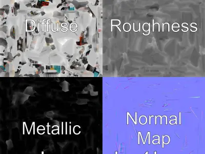 Realistic Newsstand Display Model Low-poly 3D model