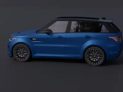 Land Rover Range Rover Sport SVR Low-poly 3D model