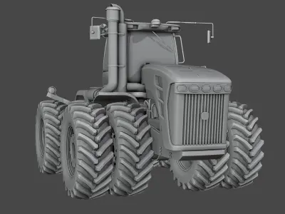 Deere John 9030 series Low-poly 3D model