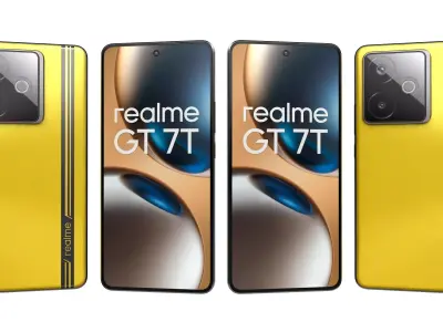 Realme GT 7T Racing Yellow High Poly 3D model