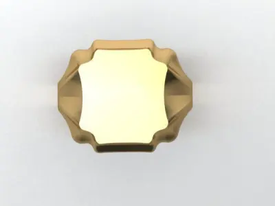Signet Ring Template  3D model