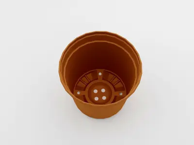 Garden Flower Pot 3D Model Low-poly 3D model
