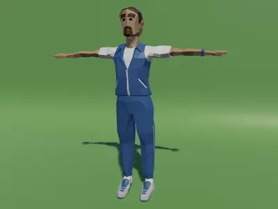 LowPoly School Characters Low-poly 3D model