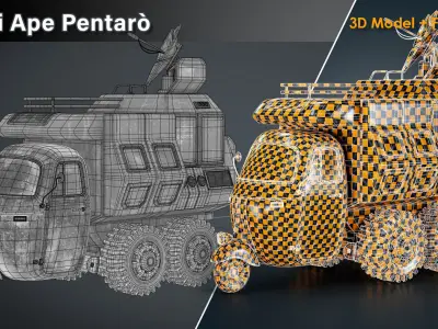 Sci Fi Ape Pentaro 3D model