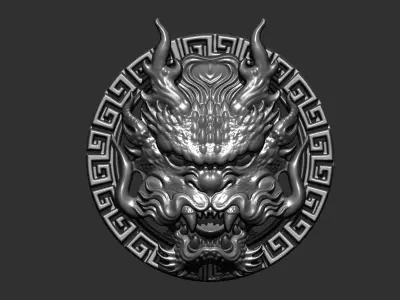 dragon head 3D print model