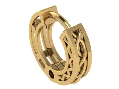 54 EARING NO STONE 3D print model