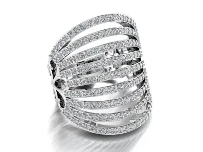 Diamond Jewelry Ring 3D print model