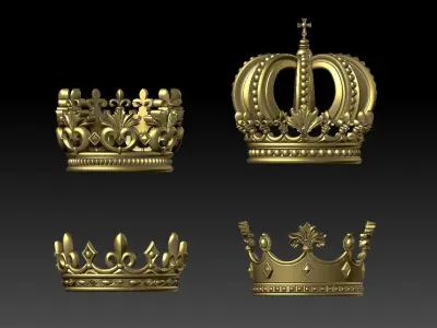 crowns four 3D model