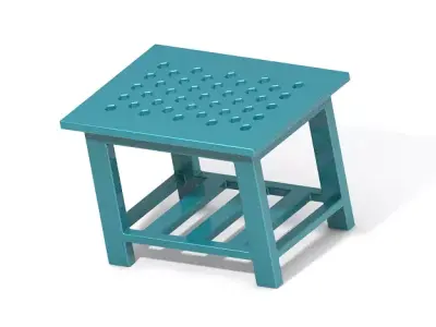 Classic Rectangular Table 3D print model