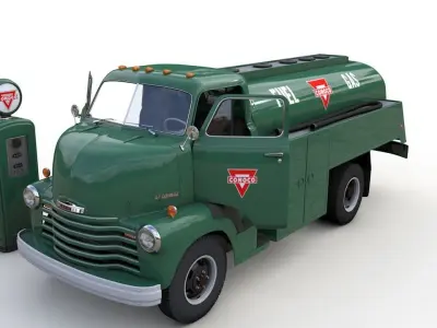 CHEVY 6400 FUEL TRUCK 1949 3D model