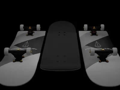 Prisma Skateboard Free 3D model