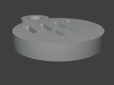 3D Printable 6-Speed Gated Manual Shift Plate Keychain 3D print model