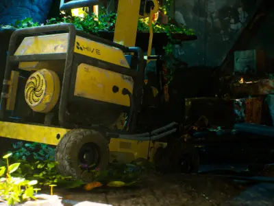 Flood Light Pack With Custom Textures Low-poly 3D model