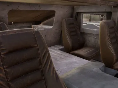 HUMMER - Humvee Low-poly model Game ready for Unity or Unreal Low-poly 3D model