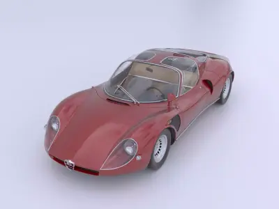 Alfa Romeo 33 Stradale 1968 3D 3D model