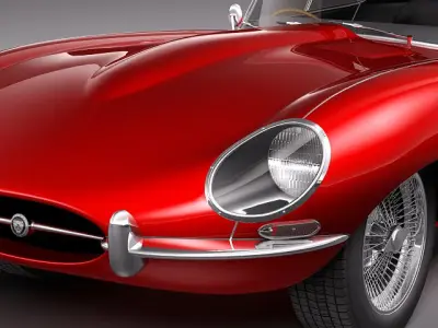 Jaguar E-type 1962 coupe 3D model