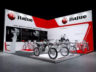 Two wheel car show 3D model