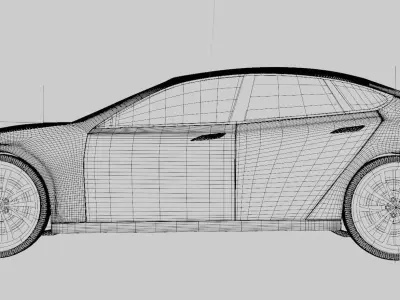 Car tesla 3D Model 3D model