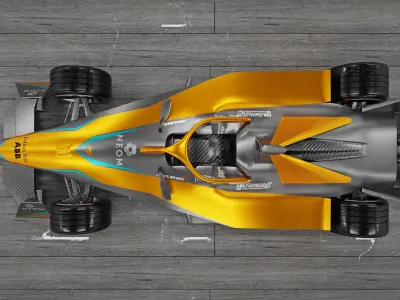 McLaren Formula E car 3D model