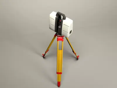 Taqueometros Full Station 3D model