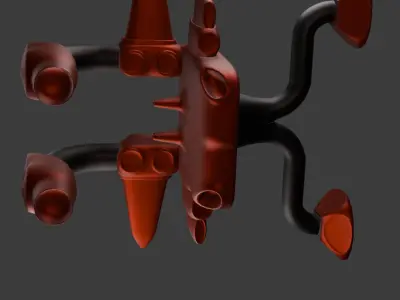 Alien car 3D model