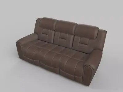 realistic sofa Low-poly 3D model
