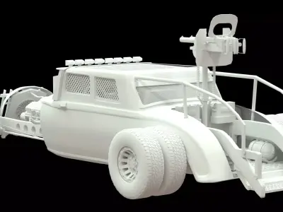 old survival vehicle 3D model