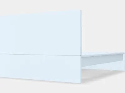 MALM Bed frame high 114 Low-poly 3D model