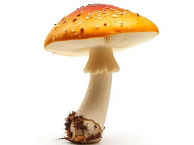 Chanterelle Mushroom Realistic Model Pack Low-poly 3D model