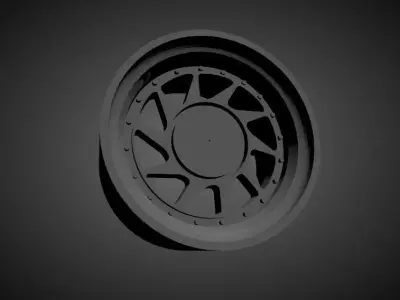 OZ Turbo scalable and Printable rim 3D print model